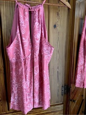 INC International Concepts Pink Paisley Halter Camisole